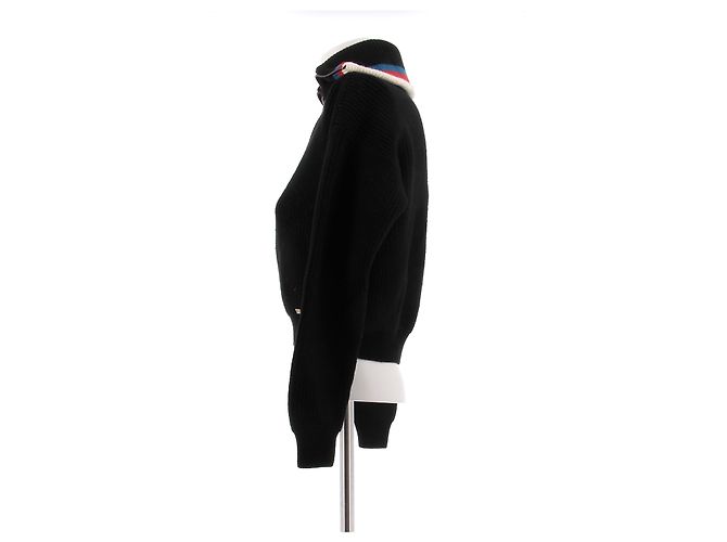 Sonia Rykiel Suéter negro con cremallera de lana - vista 4