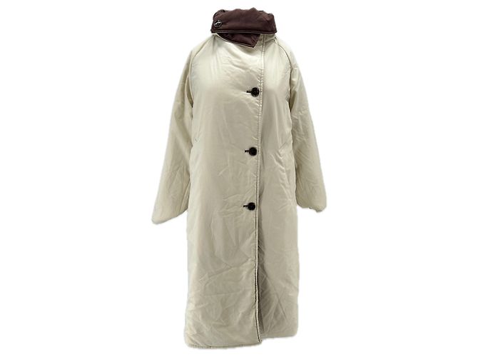 Autre Marque Chaqueta reversible marrón y crema Castaño - Ansicht 2