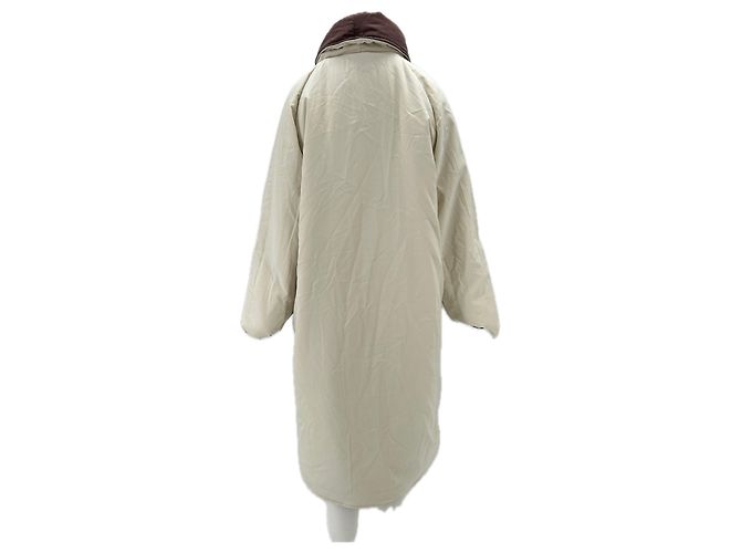Autre Marque Chaqueta reversible marrón y crema Castaño - Ansicht 4
