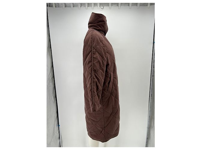 Autre Marque Chaqueta reversible marrón y crema Castaño - Ansicht 5