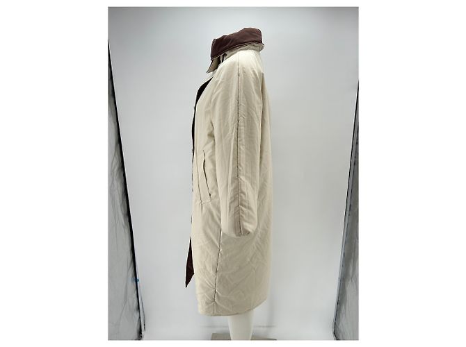 Autre Marque Chaqueta reversible marrón y crema Castaño - Ansicht 8