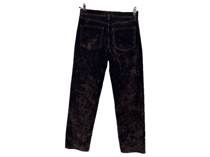 Pantalones de terciopelo marrón Massimo Dutti Castaño - vista 2