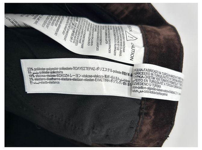 Pantalones de terciopelo marrón Massimo Dutti Castaño - vista 5