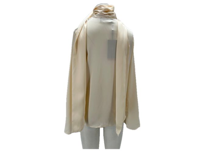 Autre Marque LOVLI Seidenbluse Creme Beige - Ansicht 2