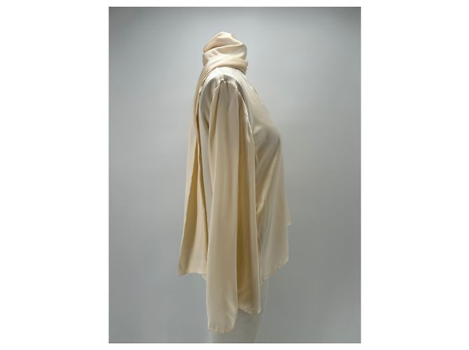 Autre Marque LOVLI Seidenbluse Creme Beige - Ansicht 3