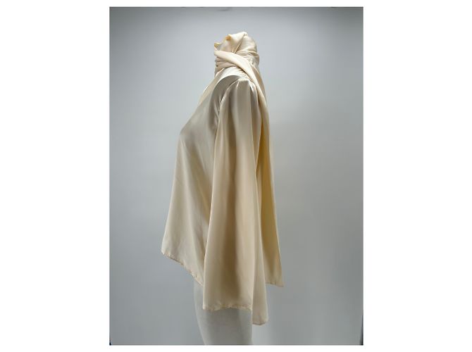 Autre Marque LOVLI Seidenbluse Creme Beige - Ansicht 4
