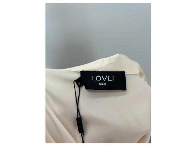 Autre Marque LOVLI Seidenbluse Creme Beige - Ansicht 6