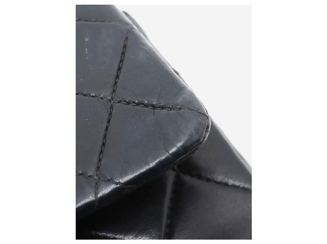 Chanel Borsa Classic Double Flap media in pelle di agnello nera 2002 Nero - vista 13