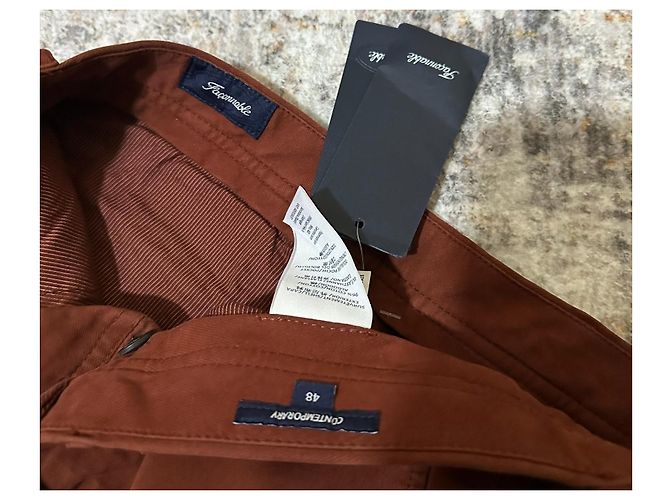 Façonnable Herrenhose aus Baumwolle gefliester Farbe Größe 48 - Ansicht 6