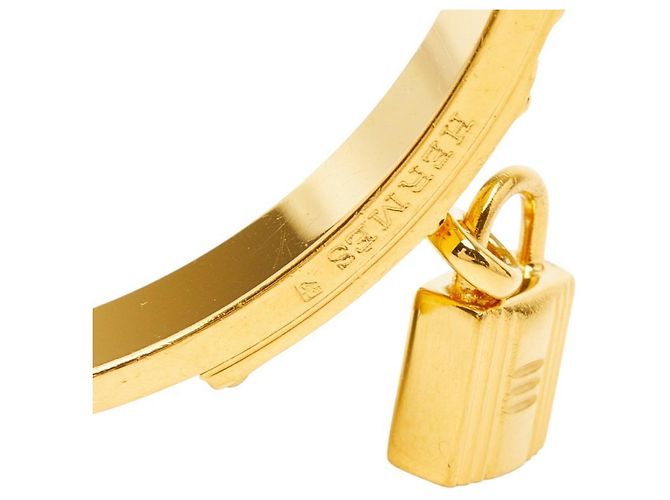Bracciale Kelly di Hermès con motivo a lucchetto D'oro Verde - vista 4