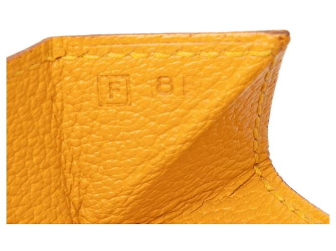 Hermès Hermes Le Vingt-Quatre Monedero Dorado Amarillo - vista 6