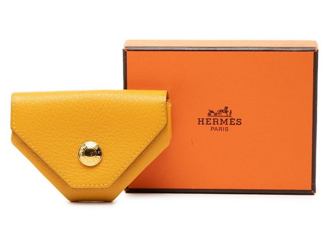 Hermès Hermes Le Vingt-Quatre Monedero Dorado Amarillo - vista 7