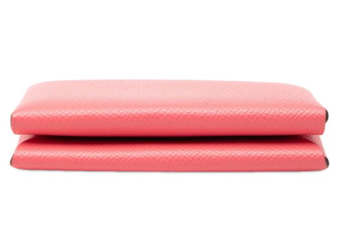 Billetera bi-fold/monedero Calvi Duo de Hermès Rosa - vista 3