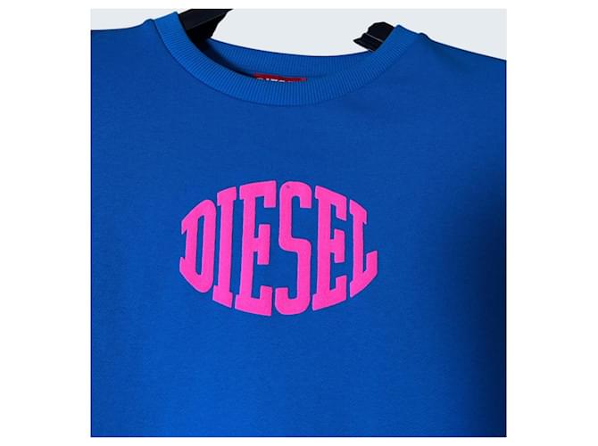Diesel Sweatshirt Blau Baumwolle Oversize M Mehrfarben - Ansicht 2