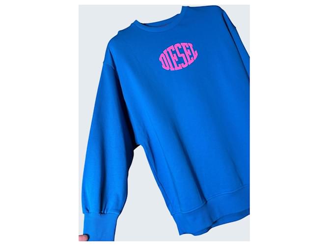 Diesel Sweatshirt Blau Baumwolle Oversize M Mehrfarben - Ansicht 3