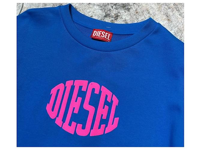 Diesel Sweatshirt Blau Baumwolle Oversize M Mehrfarben - Ansicht 5