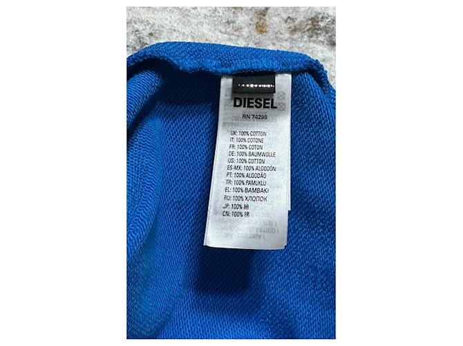 Diesel Sweatshirt Blau Baumwolle Oversize M Mehrfarben - Ansicht 6
