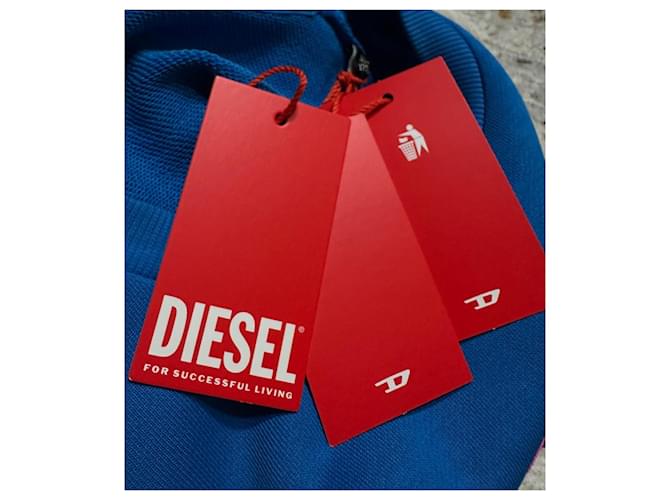 Diesel Sweatshirt Blau Baumwolle Oversize M Mehrfarben - Ansicht 8