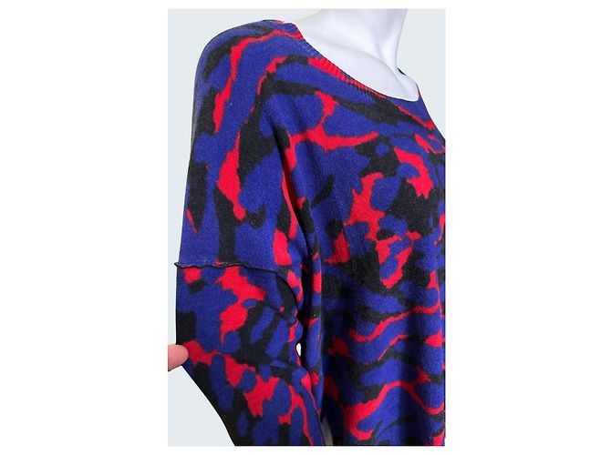 Sonia Rykiel Bedruckter Wollpullover Kurz Mehrfarben - Ansicht 5