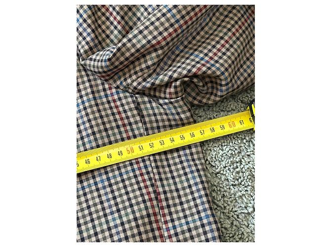 Autre Marque Burberrys Vintage Check Wool Blazer Brown Red Blue Green - view 11