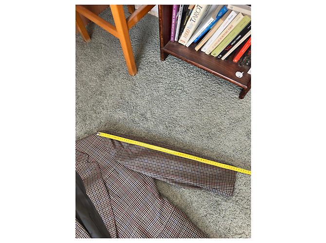 Autre Marque Burberrys Vintage Check Wool Blazer Brown Red Blue Green - view 12