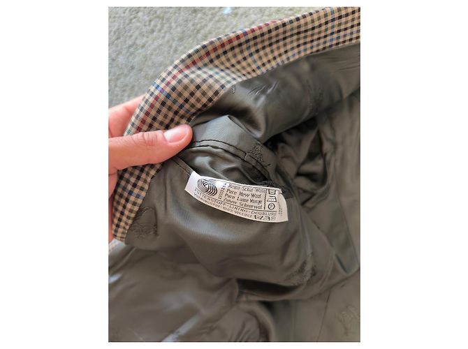 Autre Marque Burberrys Vintage Check Wool Blazer Brown Red Blue Green - view 6