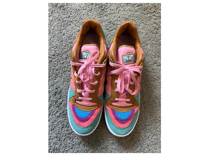 Sneakers Adidas The Simpsons Forum Low "Krusty Burger" Marrone Rosa Blu Verde Giallo - vista 5