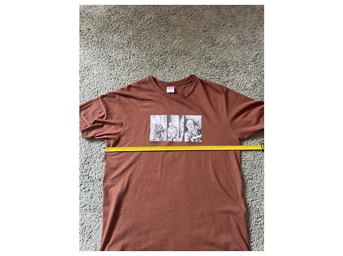 T-shirt Supreme "Pow" Marrone - vista 11