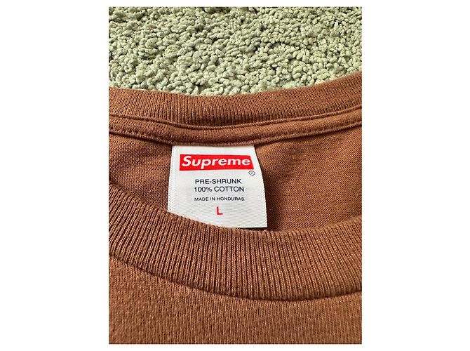 T-shirt Supreme "Pow" Marrone - vista 4