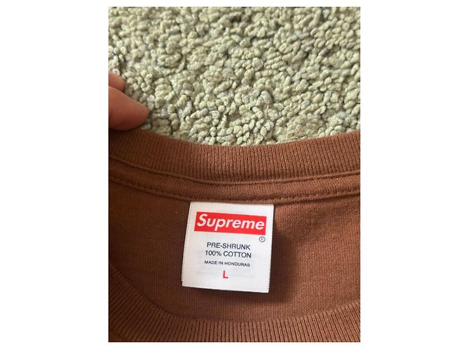 T-shirt Supreme "Pow" Marrone - vista 5