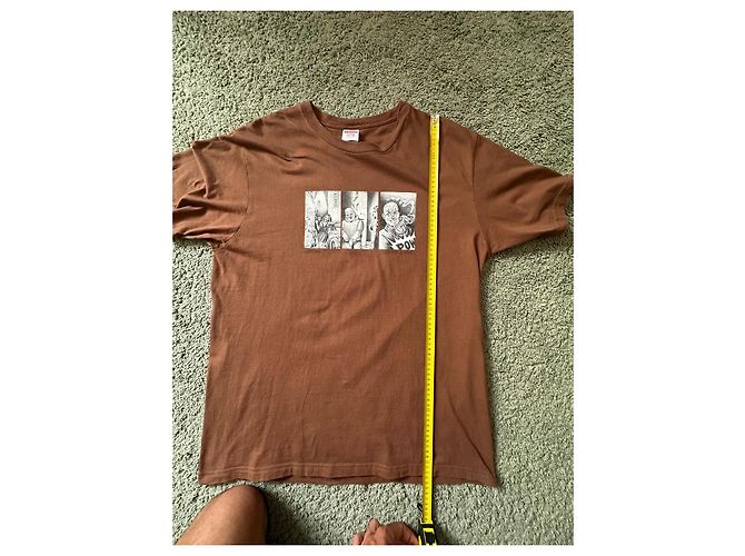 T-shirt Supreme "Pow" Marrone - vista 9