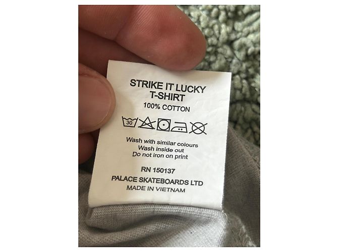 Autre Marque T-shirt Palace Skateboards Strike It Lucky Verde Grigio - vista 9