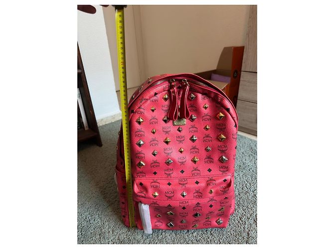 MCM Stark Visetos Rucksack Rot - Ansicht 13