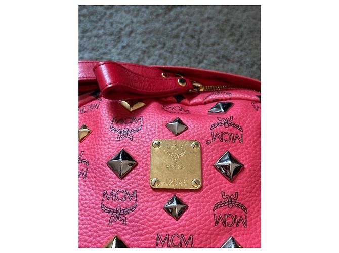 MCM Stark Visetos Rucksack Rot - Ansicht 2