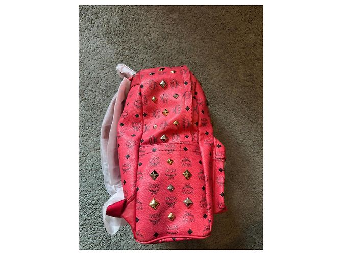 MCM Stark Visetos Rucksack Rot - Ansicht 4