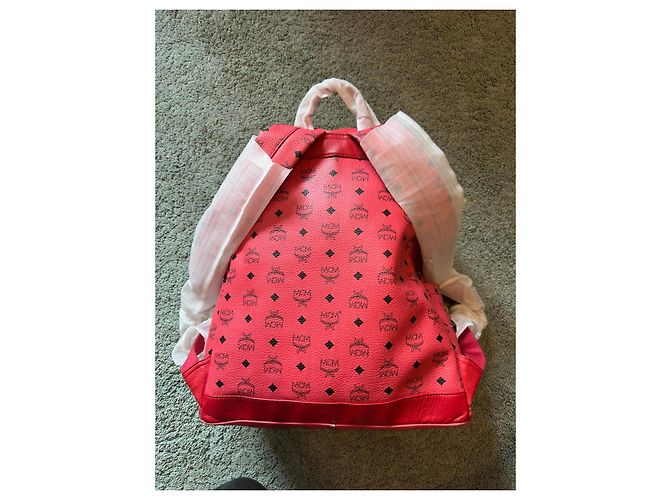 MCM Stark Visetos Rucksack Rot - Ansicht 6