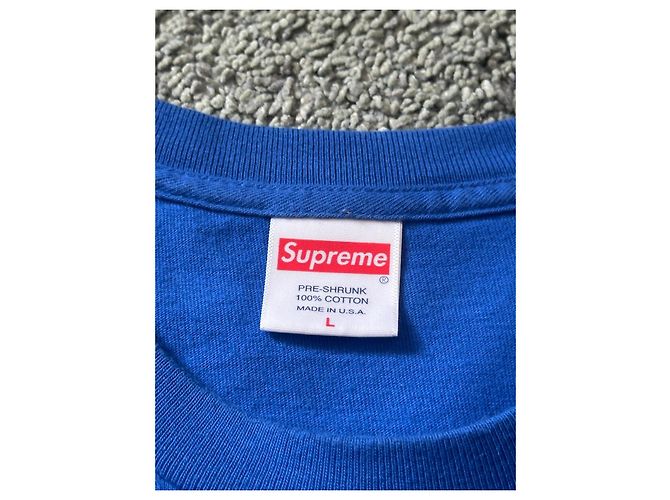 T-shirt Supreme Thrasher Blu - vista 4