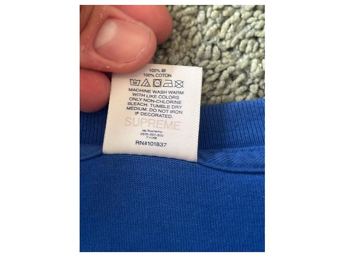 T-shirt Supreme Thrasher Blu - vista 5