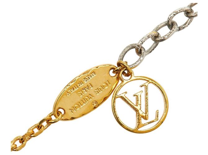 Collana Logo Mania Louis Vuitton Argento D'oro - vista 5