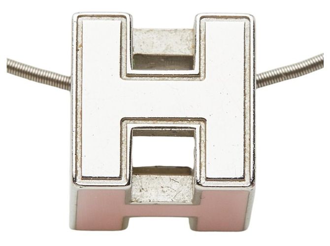 Collar H-Cube Cage d'H de Hermès Plata Rosa - vista 3