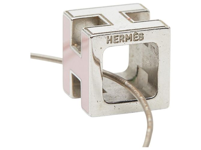 Collar H-Cube Cage d'H de Hermès Plata Rosa - vista 6