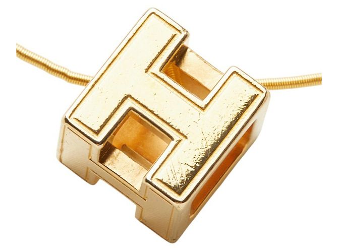 Collar H-Cube Cage d'H de Hermès Dorado - vista 2