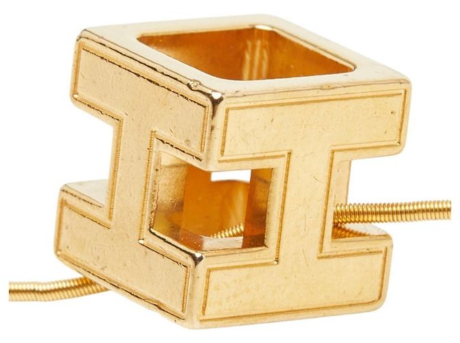 Collar H-Cube Cage d'H de Hermès Dorado - vista 4