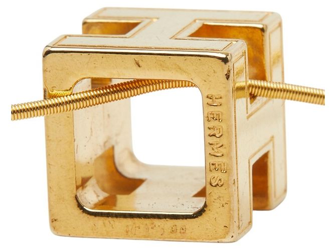 Collar H-Cube Cage d'H de Hermès Dorado - vista 7
