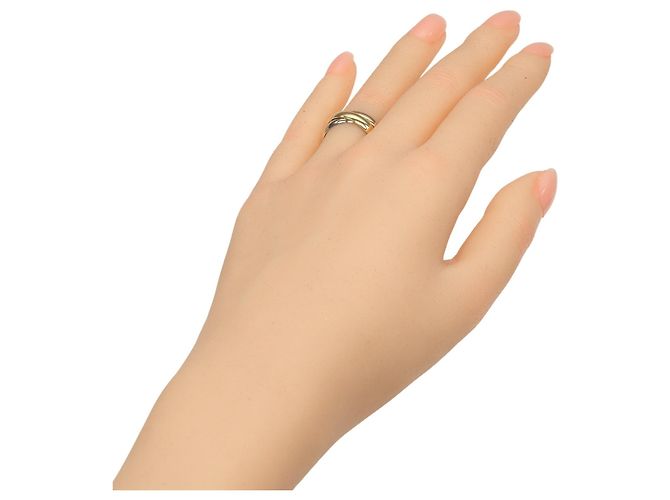 Anello Cartier Trinity in oro rosa bianco e giallo 18K - vista 2