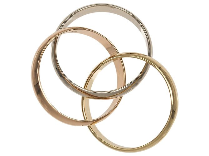 Anello Cartier Trinity in oro rosa bianco e giallo 18K - vista 7