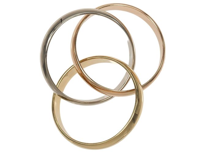 Anello Cartier Trinity in oro rosa bianco e giallo 18K - vista 8