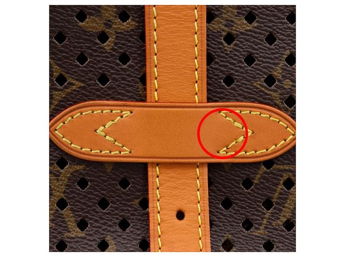 Borsa a Spalla Monogram Perfo Louis Vuitton Marrone - vista 11