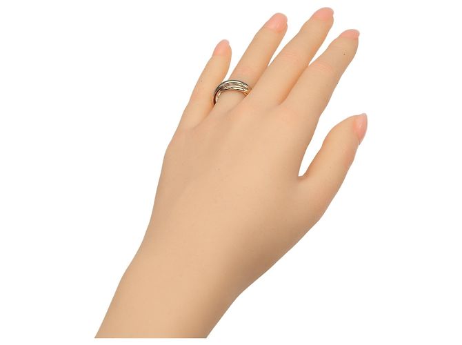 Anello Cartier Trinity in oro rosa bianco e giallo 18K - vista 2