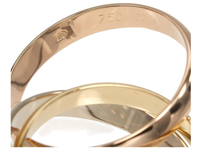 Anello Cartier Trinity in oro rosa bianco e giallo 18K - vista 4